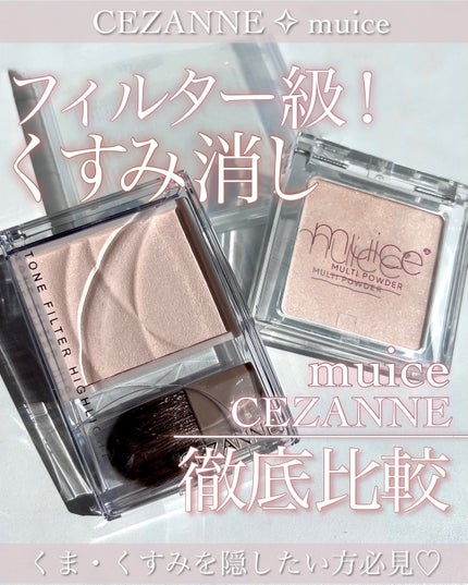 トーンフィルターハイライト/CEZANNE/パウダーハイライトを使ったクチコミ(1枚目)