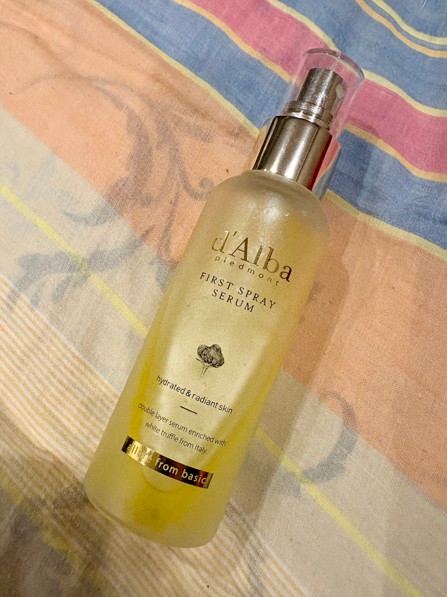 ダルバ ホワイトトリュフファーストスプレーセラム/ダルバ/ミスト状化粧水を使ったクチコミ(1枚目)