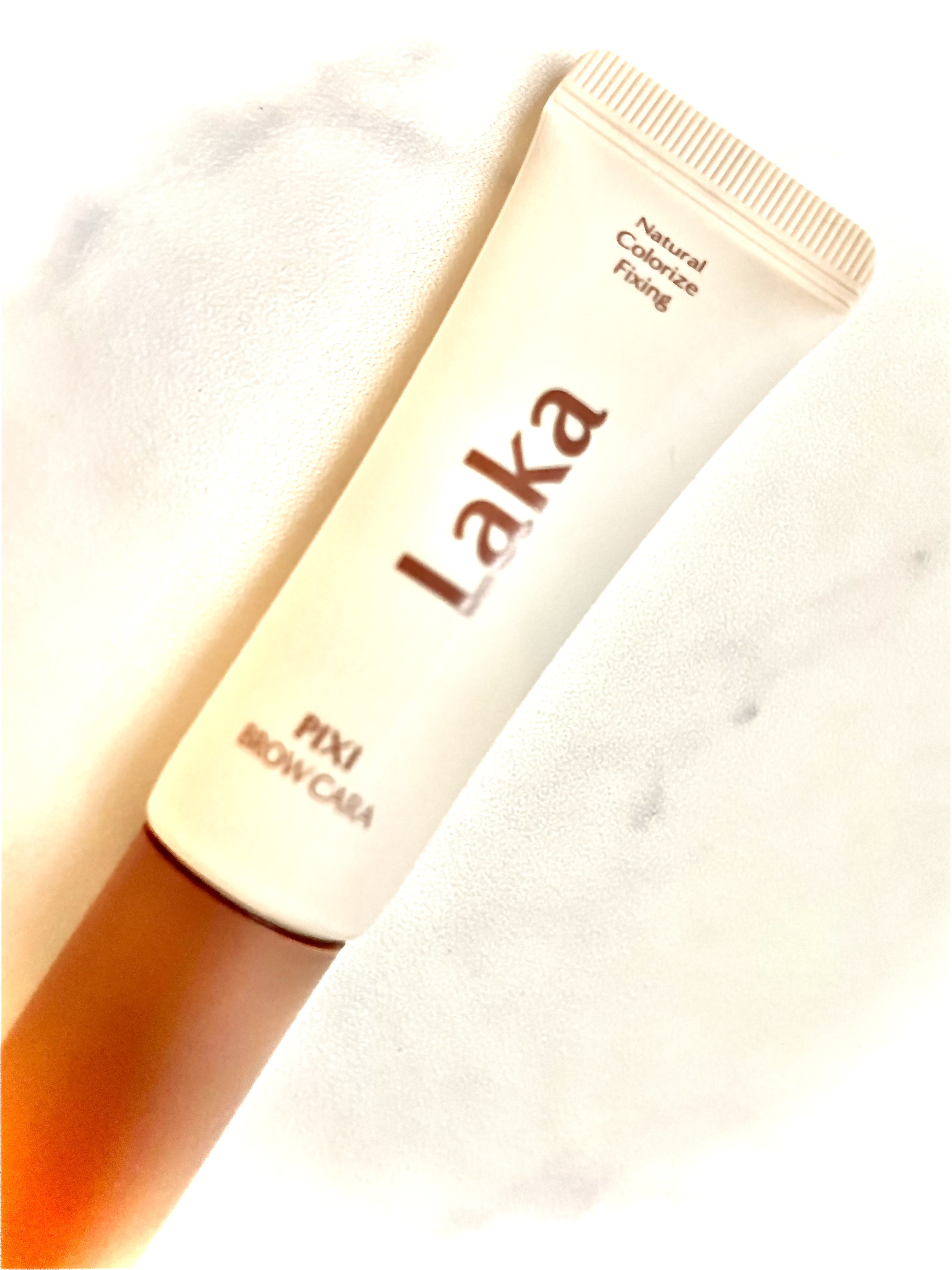 ラカ ピクシーブロウカラ 01 ピーナッツブラウン/Laka/眉マスカラを使ったクチコミ（1枚目）