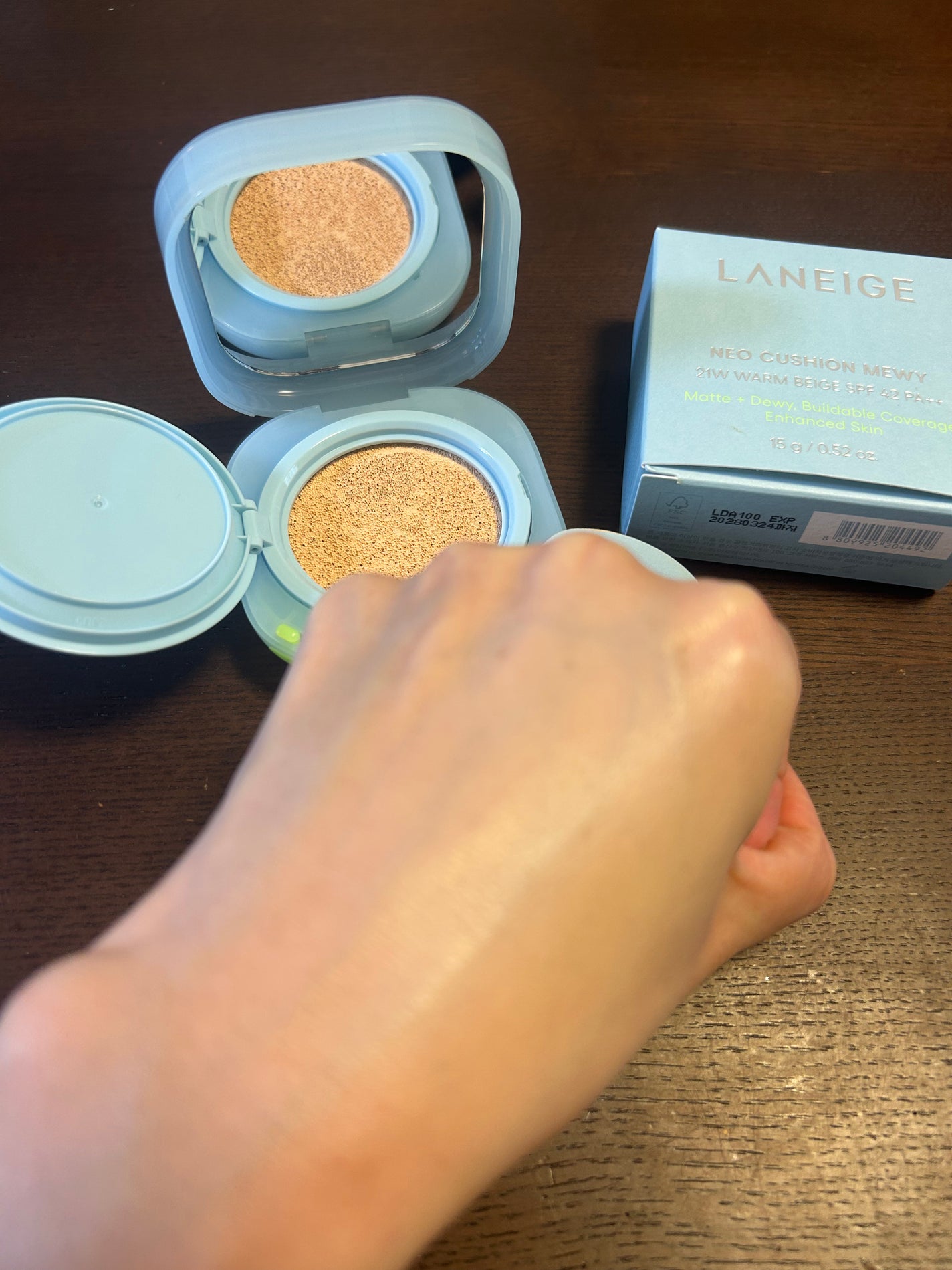 ラネージュ ネオクッション ミュイ /LANEIGE/クッションファンデーションを使ったクチコミ(3枚目)