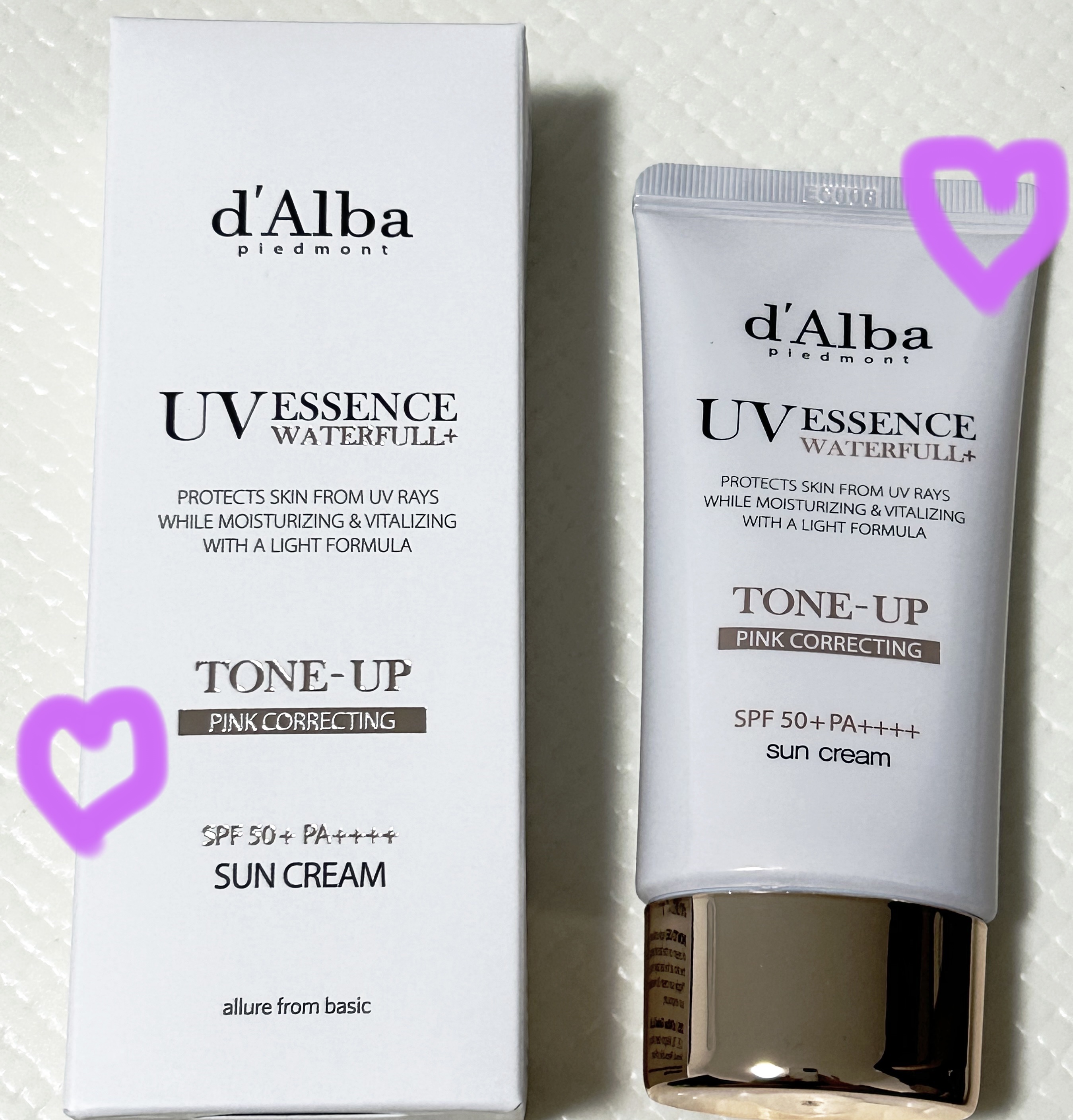 ウォータフルトーンアップサンクリーム/ダルバ/日焼け止めクリームを使ったクチコミ（1枚目）