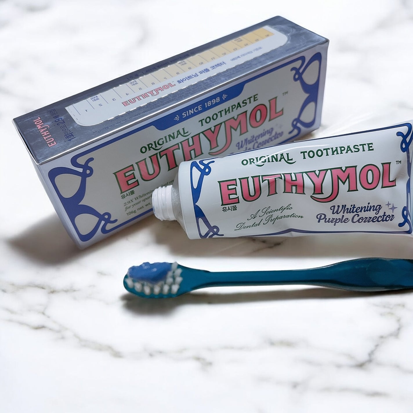 ホワイトパープル歯みがき ピーチフローラルミントの香り/EUTHYMOL/歯磨き粉を使ったクチコミ(4枚目)