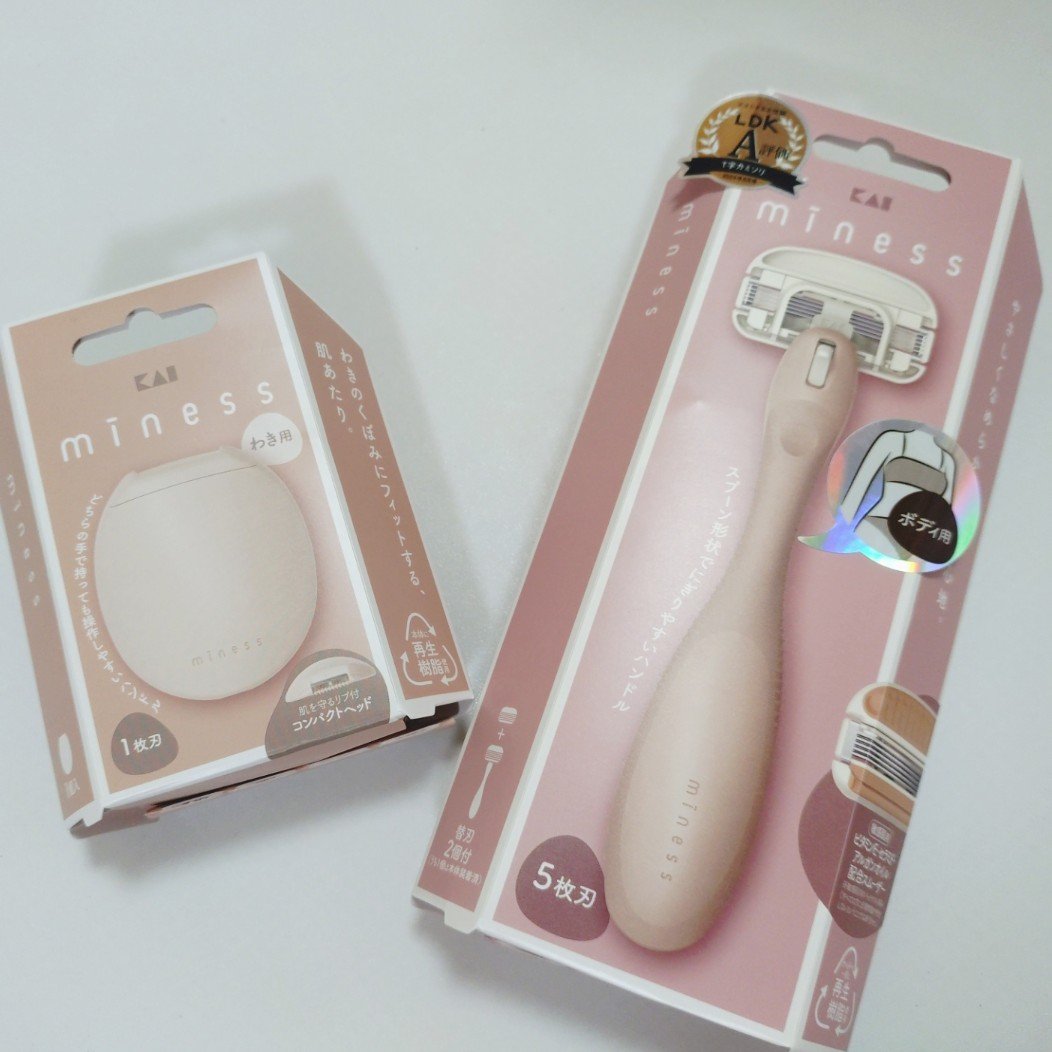 miness ボディ用カミソリ 替刃2個付/貝印/シェーバーを使ったクチコミ（2枚目）
