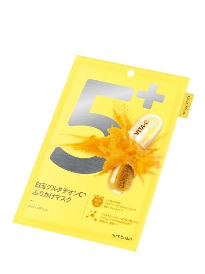 5番 白玉グルタチオンCふりかけマスク/numbuzin/シートマスク・パックを使ったクチコミ(1枚目)