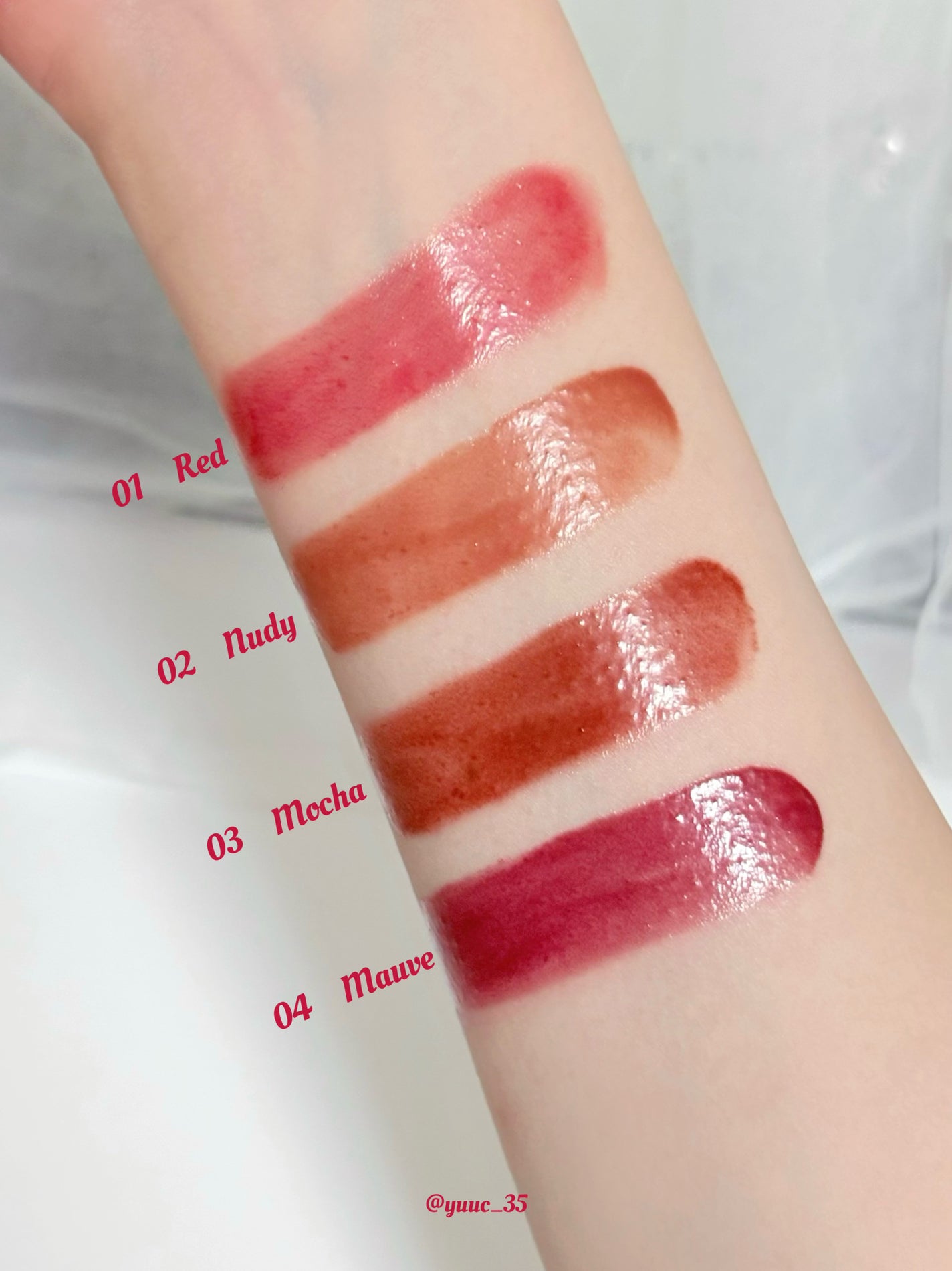 ハートキーリング リップ&チーク/keybo/口紅を使ったクチコミ(3枚目)