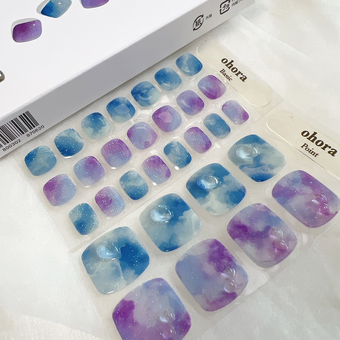 セミキュアジェルネイル（ハンド）/ohora/ネイルシールを使ったクチコミ（3枚目）
