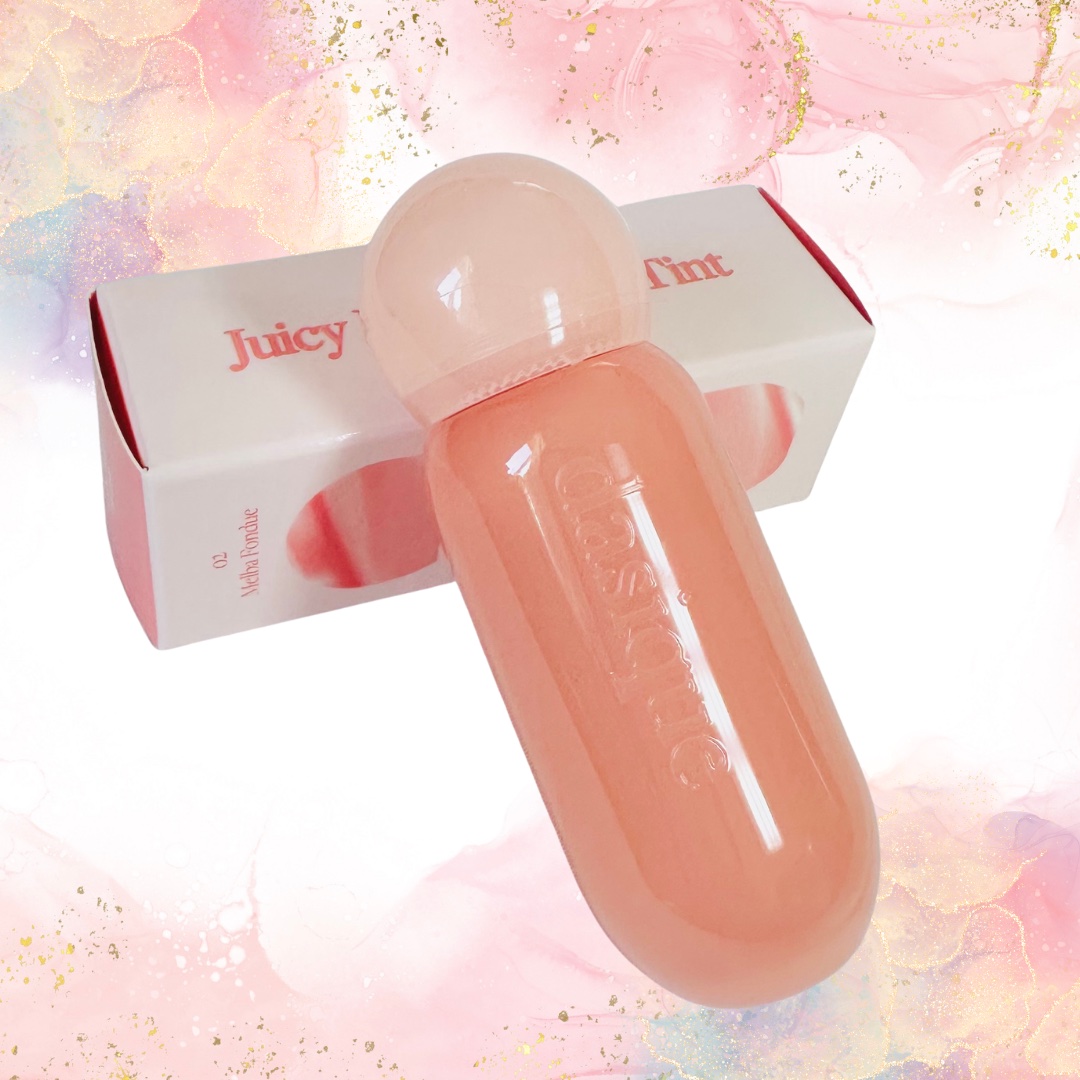 ジューシーデューイグロウティント 02 メルバフォンデュ/dasique/リップティントを使ったクチコミ（1枚目）