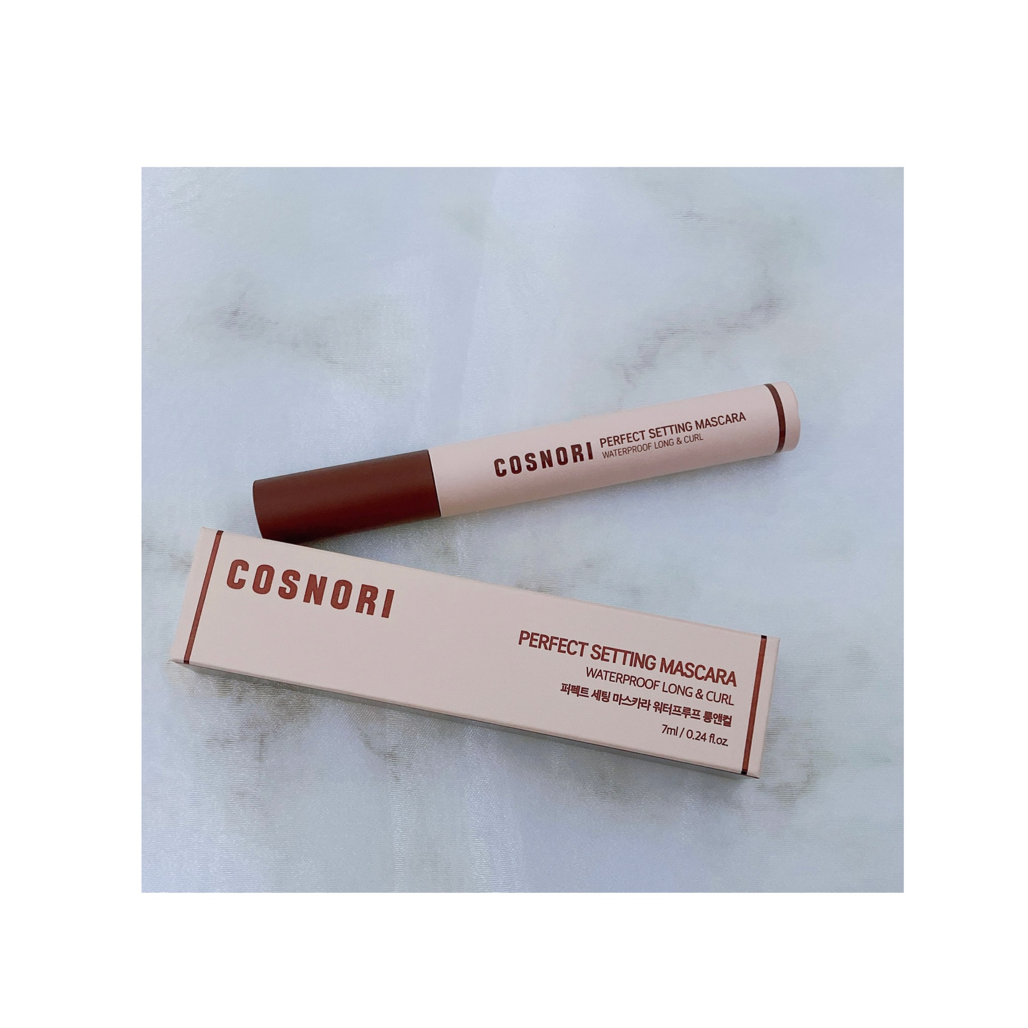 パーフェクトセッティングウォータープルーフマスカラ Long&Curl/COSNORI/マスカラを使ったクチコミ（1枚目）