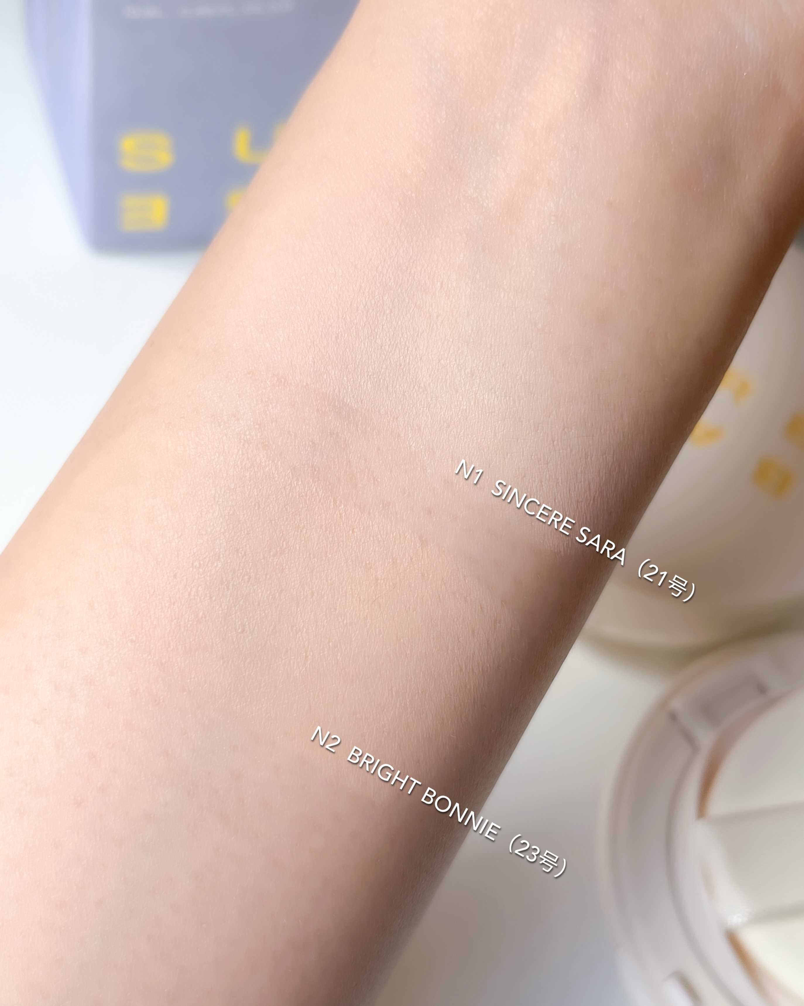 ヌーディステディクッション/SUREBASE/クッションファンデーションを使ったクチコミ（3枚目）