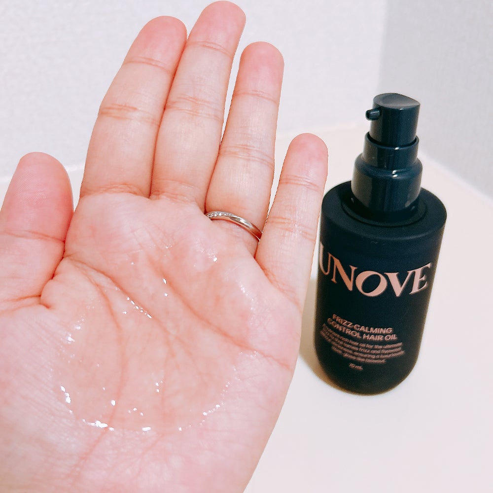 フリズカーミングコントロールオイル/UNOVE/ヘアオイルを使ったクチコミ(3枚目)