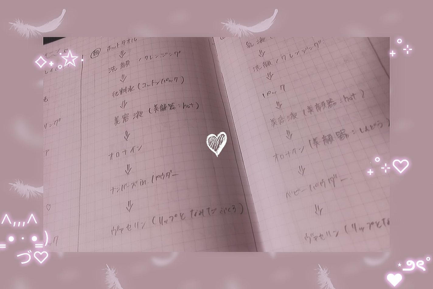 nagare on LIPS 「韓国女子になるためのノート♪part3q,ルーティン sun→..」(1枚目)