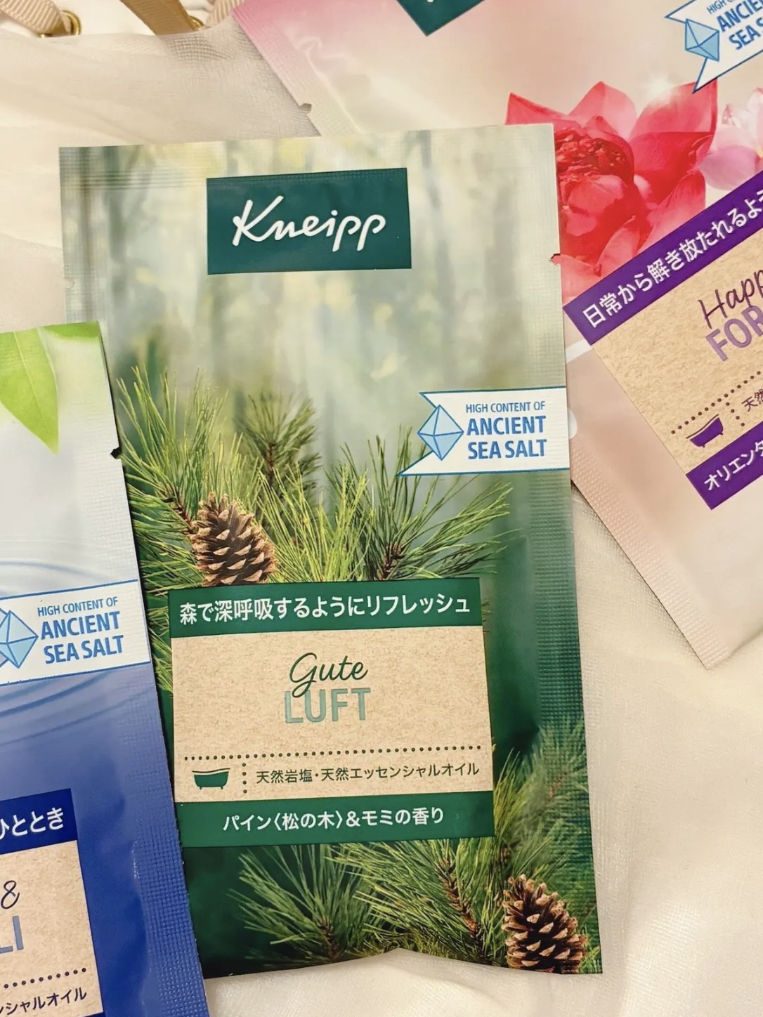 クナイプ グーテルフト バスソルト パイン<松の木>&モミの香り 50g/クナイプ/無機塩系入浴剤を使ったクチコミ（1枚目）