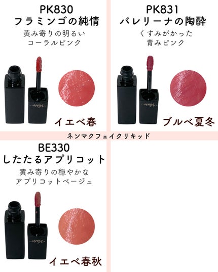 ネンマクフェイク ルージュ/Visée/口紅を使ったクチコミ(4枚目)