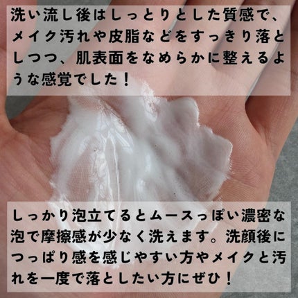 プラチナレーベル ヒト幹細胞エキス(*1)配合 クレンジング洗顔/プラチナレーベル/洗顔フォームを使ったクチコミ(3枚目)