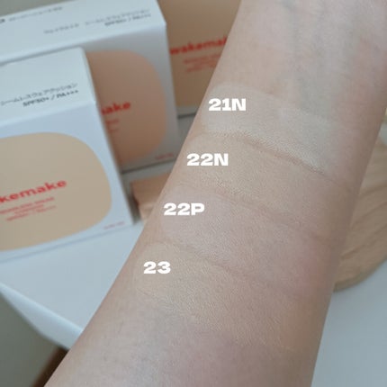 シームレスウェアクッション/wakemake/クッションファンデーションを使ったクチコミ(9枚目)