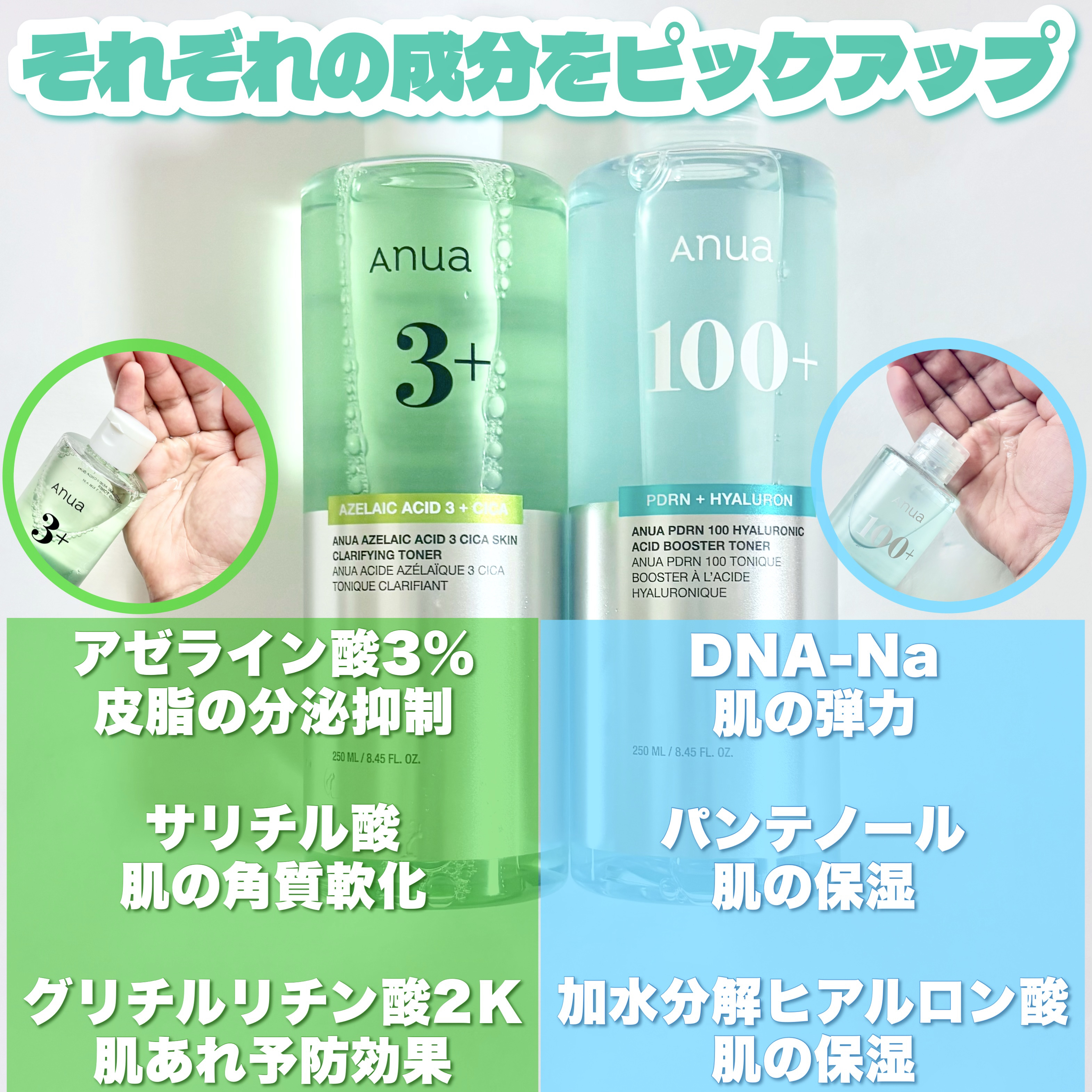 PDRN 100 ヒアルロン酸ブースタートナー/Anua/化粧水を使ったクチコミ（3枚目）