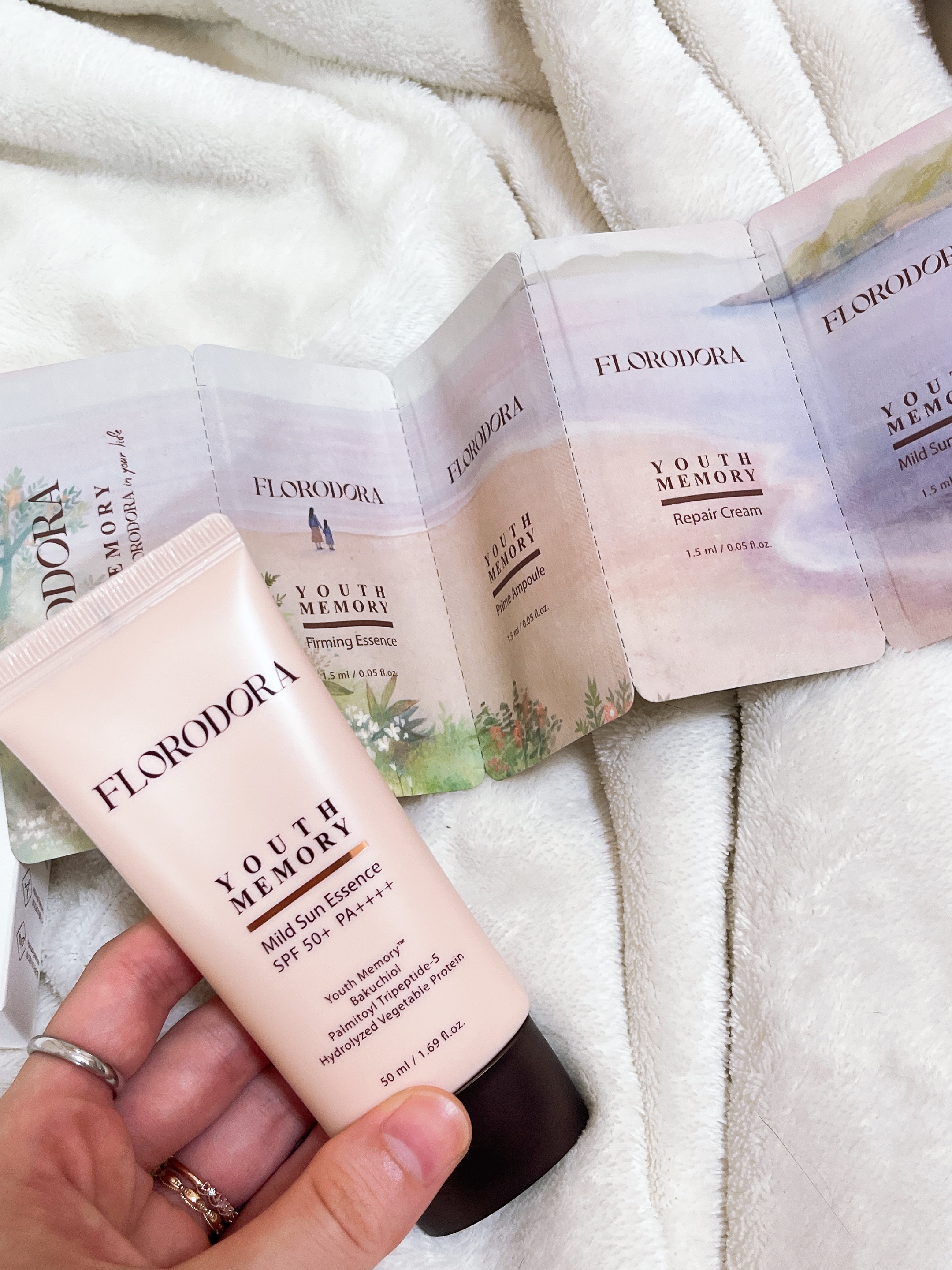 ユースメモリー マイルド サンエッセンス/Florodora/日焼け止めクリームを使ったクチコミ（2枚目）