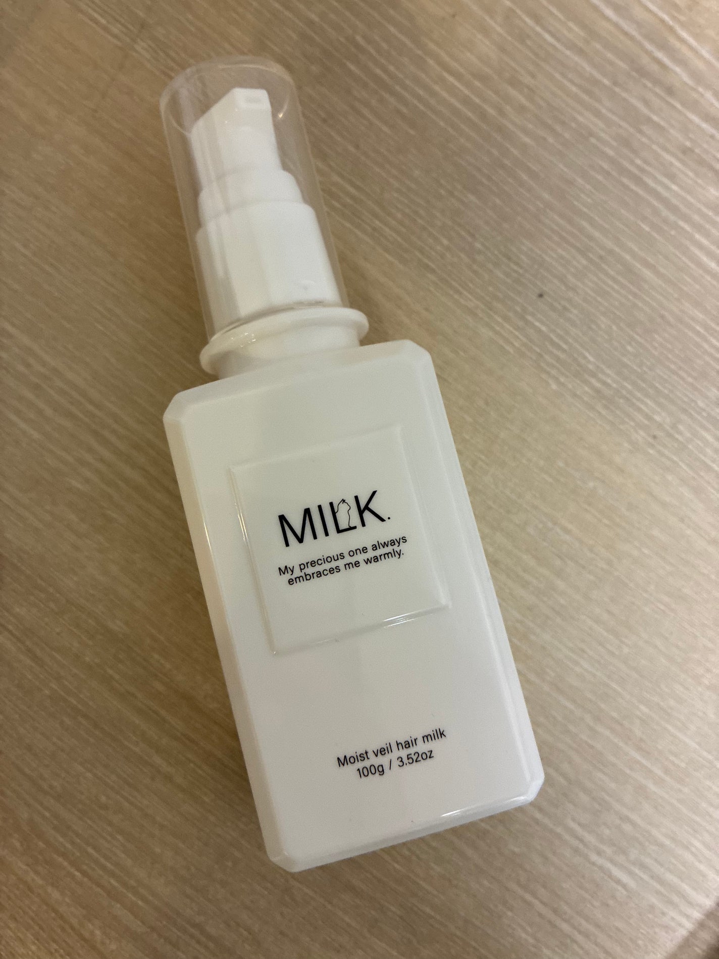 モイストヴェール ヘアミルク<無香料>/MILK./ヘアミルクを使ったクチコミ(1枚目)