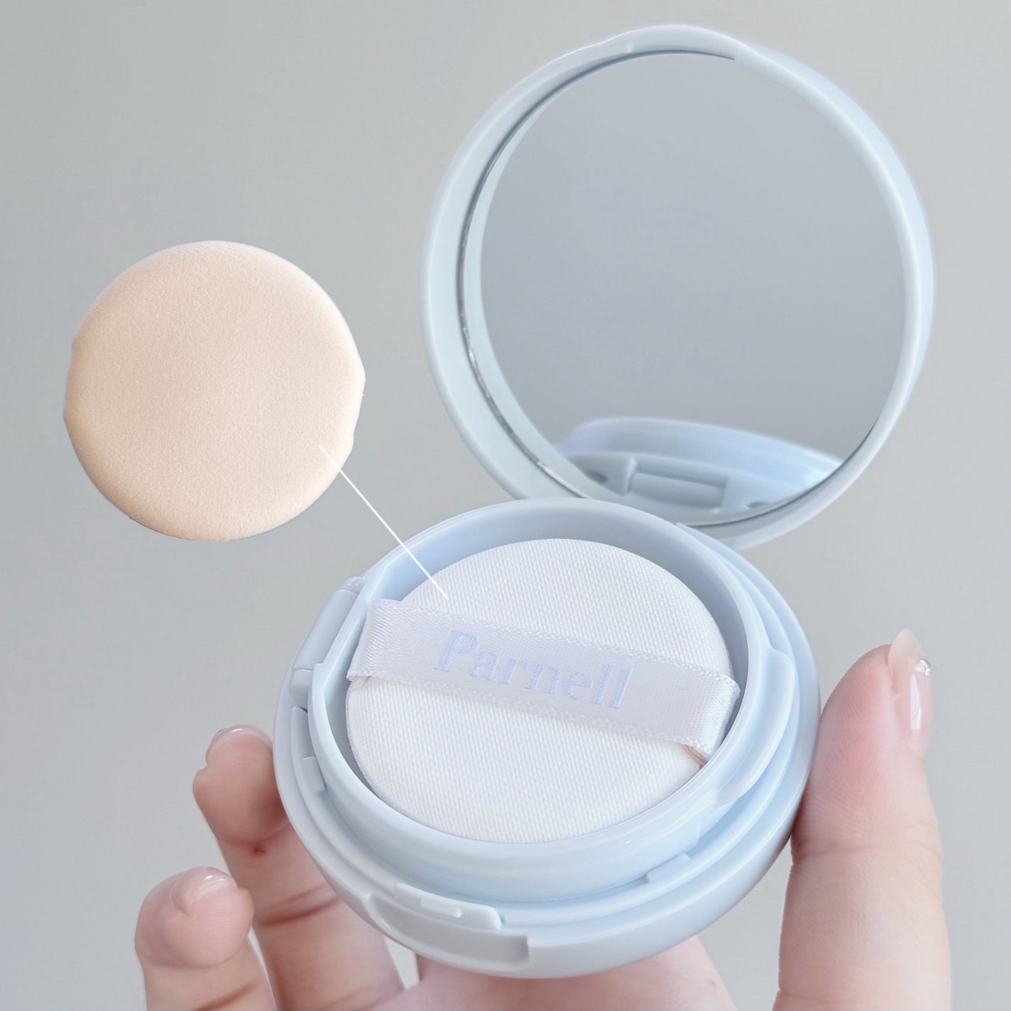 グラシアル バイオーム ウォーター ノーセバム クッション/parnell/クッションファンデーションを使ったクチコミ(3枚目)