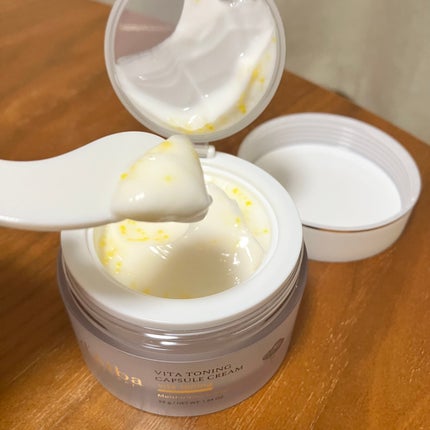 ビタトーニングカプセルクリーム/ダルバ/フェイスクリームを使ったクチコミ(2枚目)