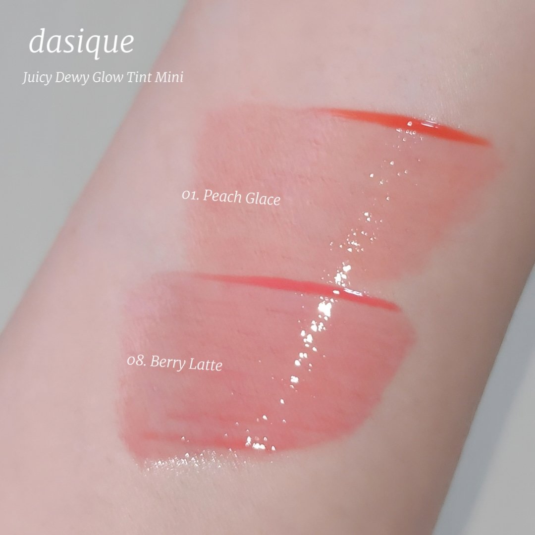 ジューシーデューイグロウティント 08 ベリーラテ/dasique/リップティントを使ったクチコミ（2枚目）