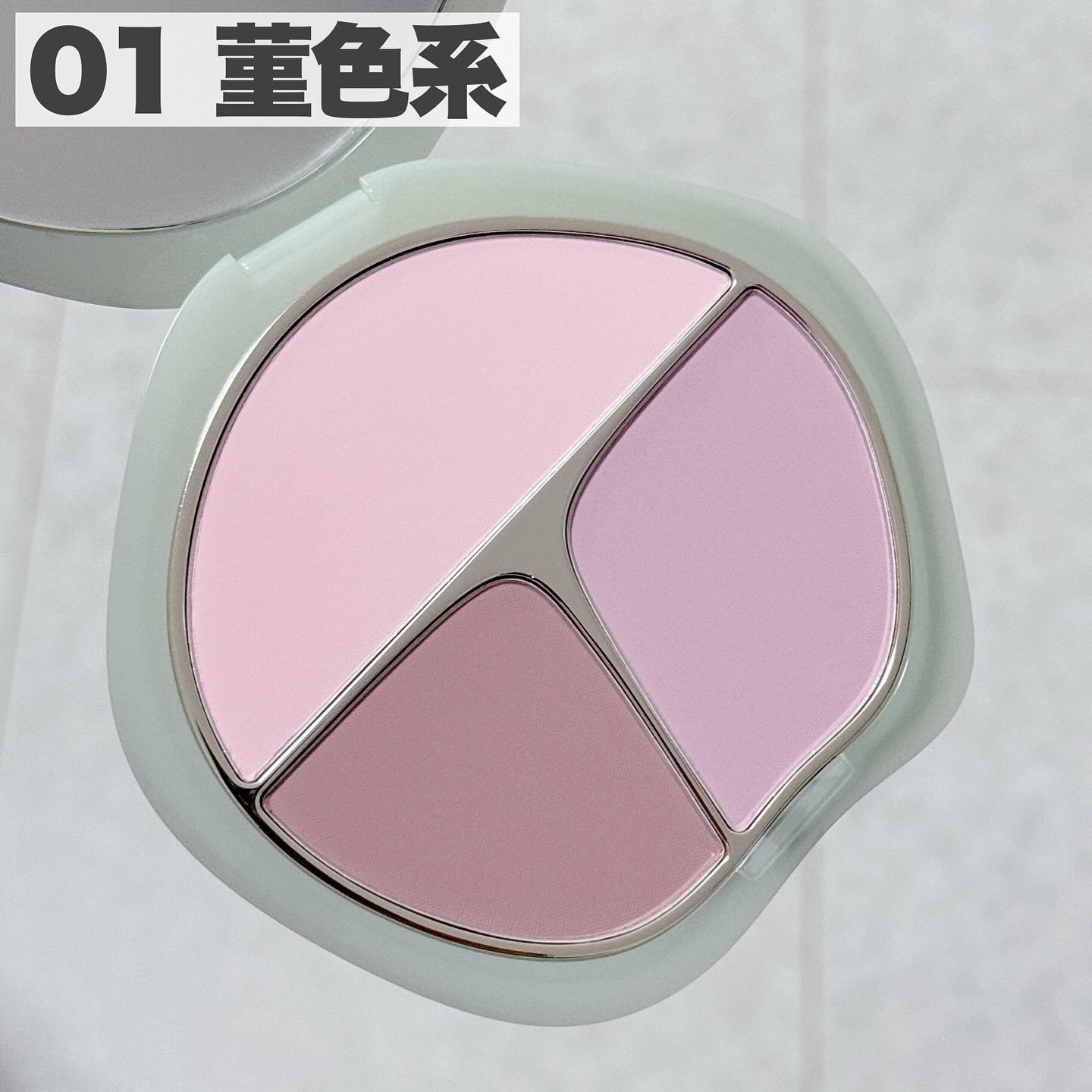 TIMAGE  3色チークパレット/TIMAGE/パウダーチークを使ったクチコミ（3枚目）