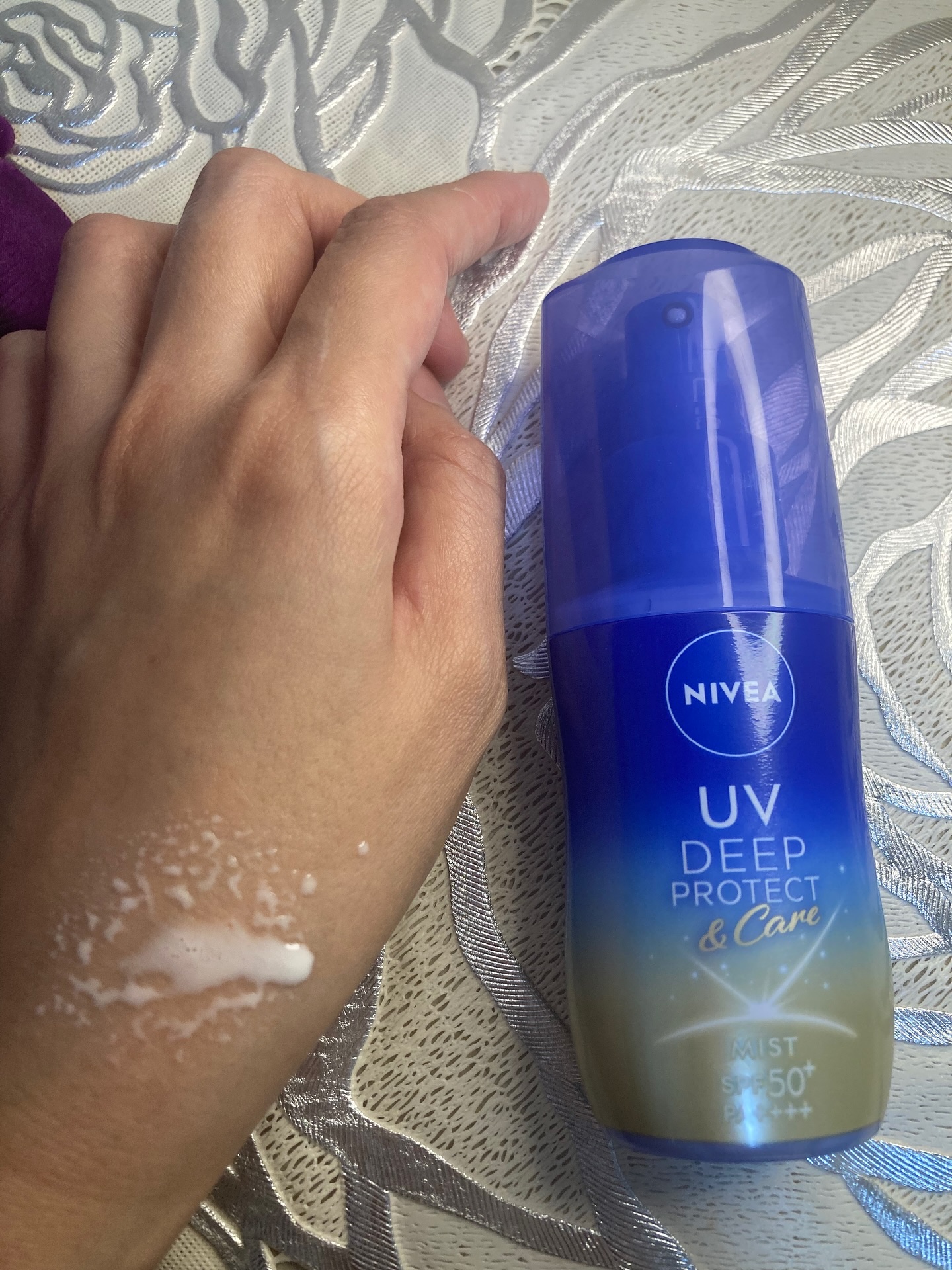 ニベアUV ディーププロテクト＆ケア ミルクミスト/ニベア/日焼け止めミスト・スプレーを使ったクチコミ（3枚目）