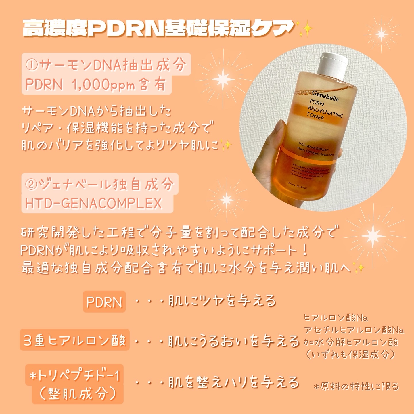 PDRNリジュビネイティングトナー/Genabelle/化粧水を使ったクチコミ（2枚目）