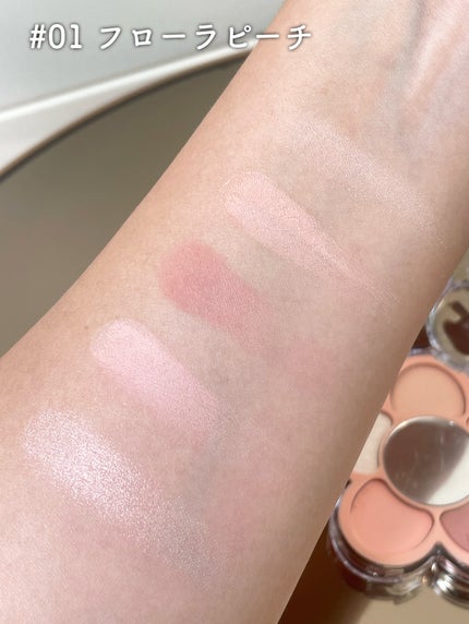 フローラアイパレット/AMUSE/アイシャドウを使ったクチコミ(5枚目)