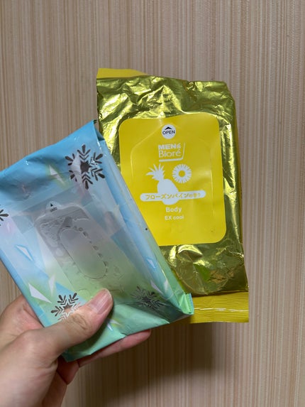 極冷感 フローズンパインの香り/メンズビオレ/ボディシートを使ったクチコミ(1枚目)