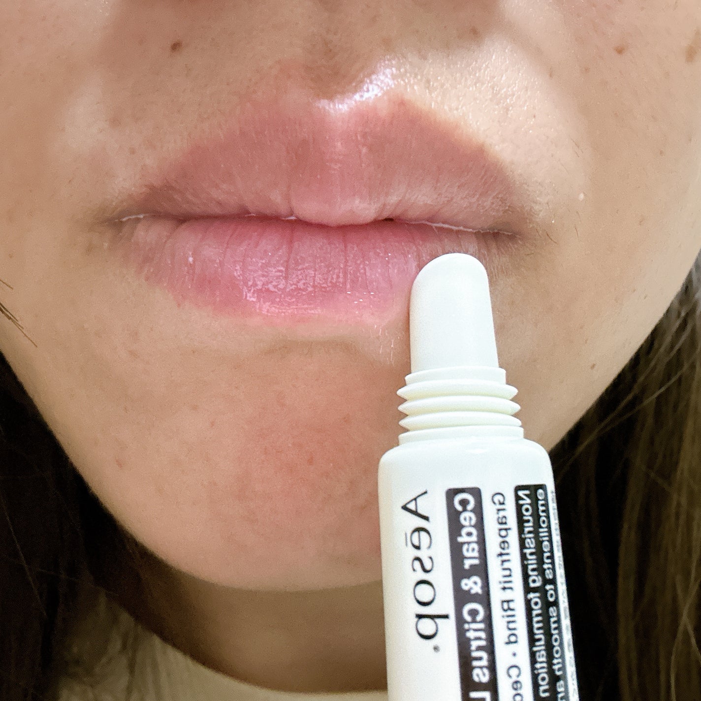 Cedar & Citrus Lip Treatment/Aesop/リップ美容液を使ったクチコミ(5枚目)