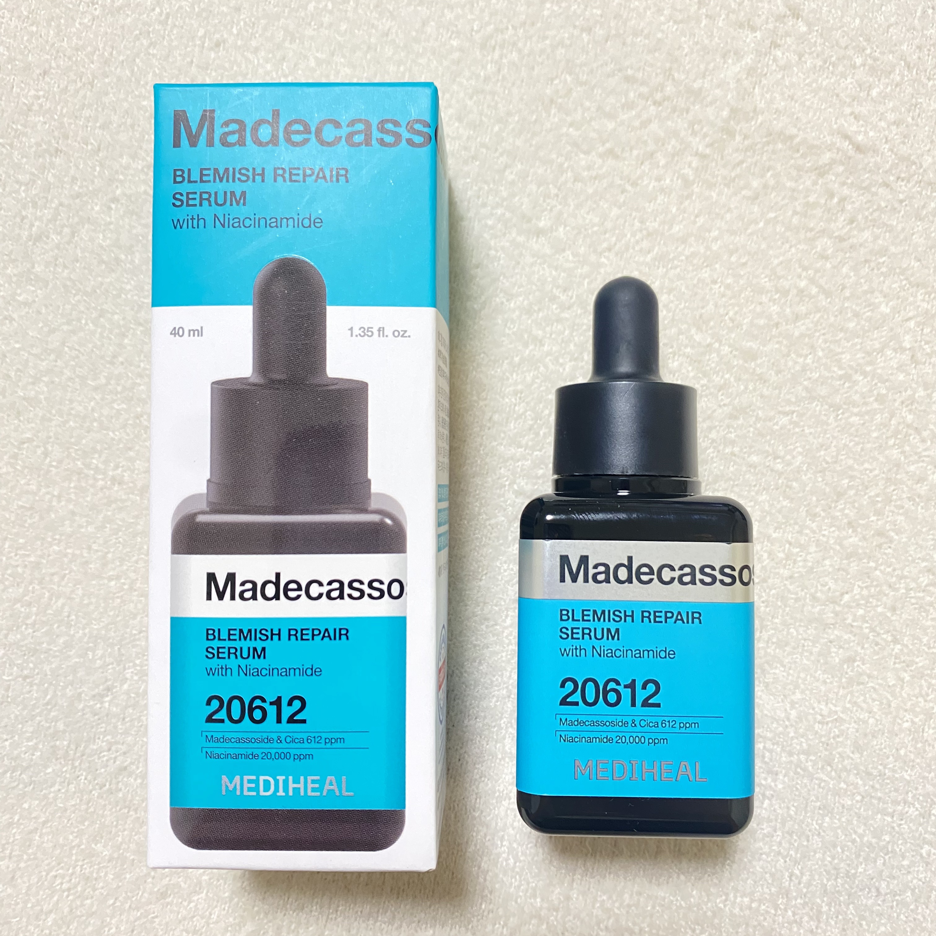 【使った商品】
MEDIHEAL
マデカソサイドブレミッシュリペアセラム¥2,420

【レビュー】

敏感肌だけど刺激が無いから使いやすい✨
使い始めて2週間ぐらいで、にきびや赤みがひいてきた🥹

テクスチャーが緩すぎないし、かたくない