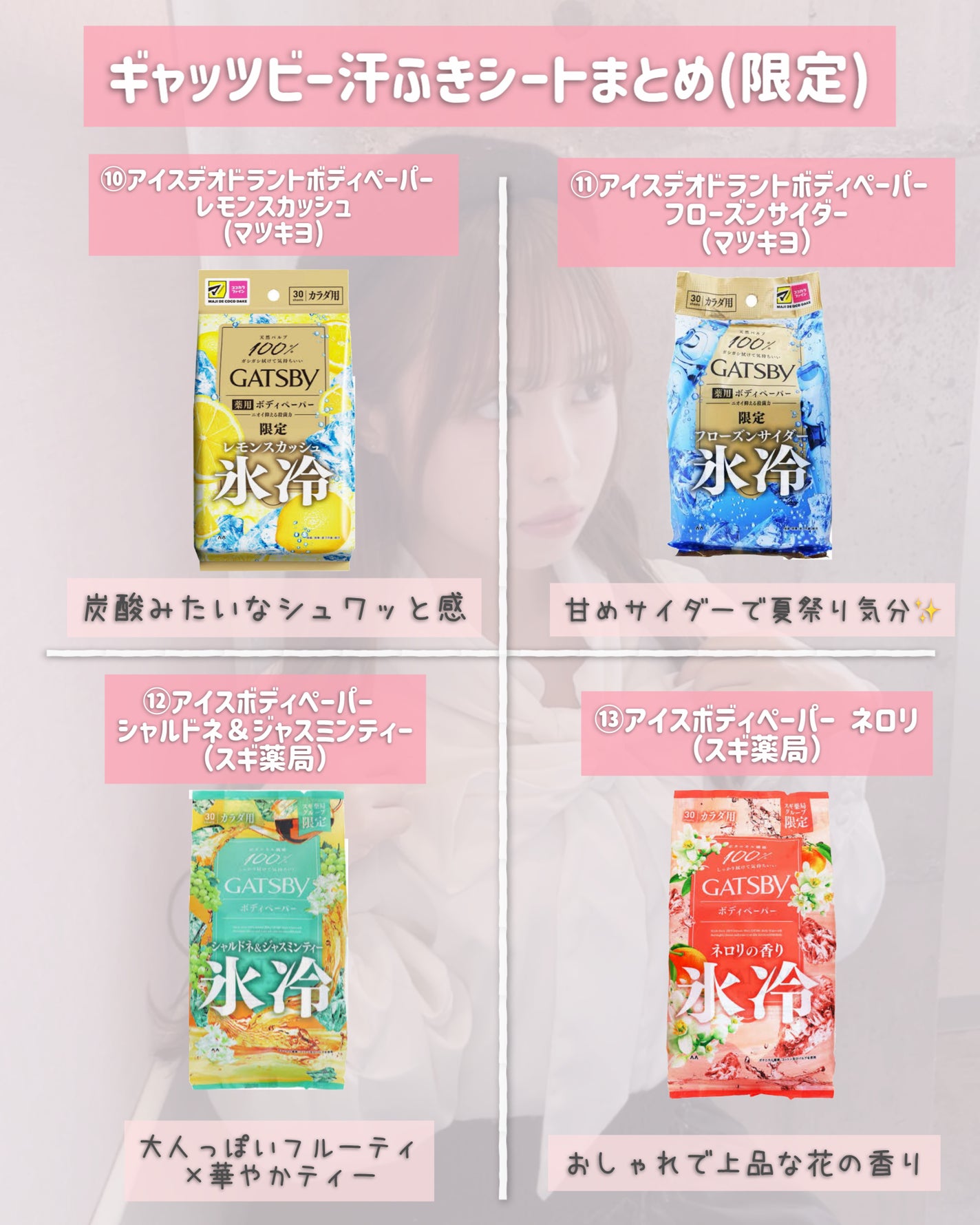 アイスデオドラントボディーペーパー アイスシトラス/ギャツビー/ボディシートを使ったクチコミ(5枚目)