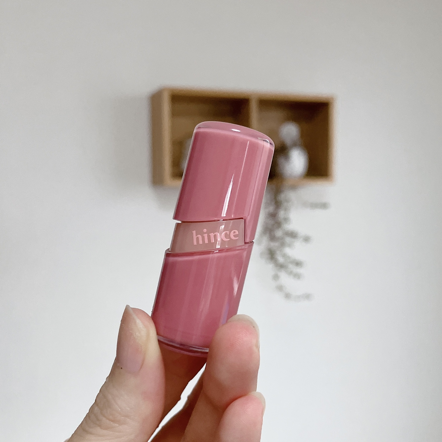 ロウグロウジェルティント R018 レアピーチ（ミニ）/hince/リップティントを使ったクチコミ（1枚目）