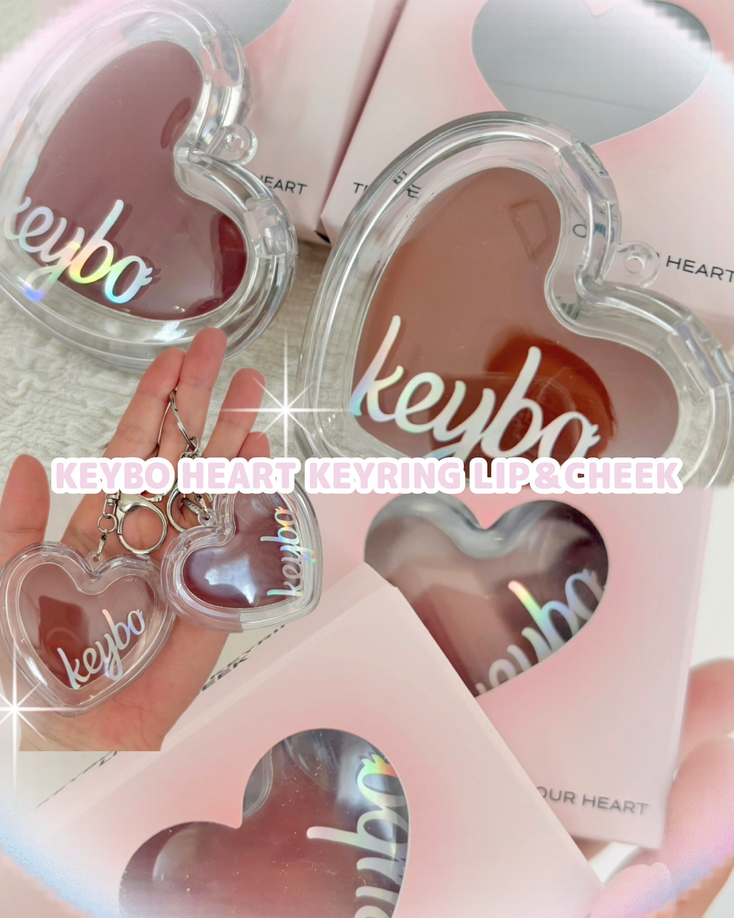 ハートキーリング リップ＆チーク/keybo/口紅を使ったクチコミ（1枚目）