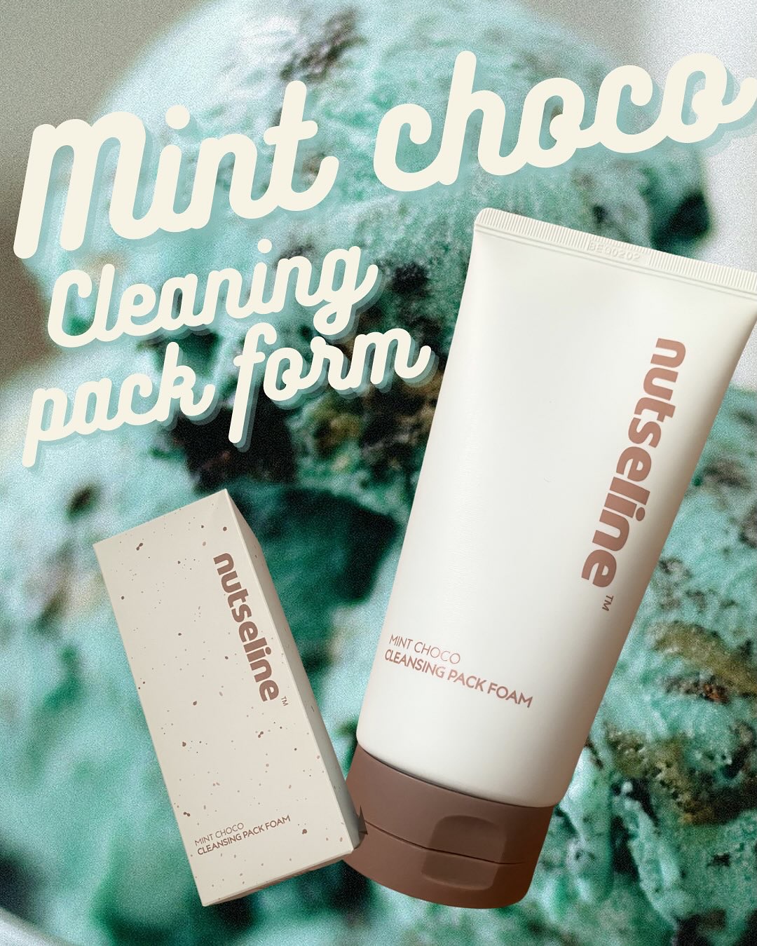 チョコミントクレンジングパックフォーム/nutseline/洗顔フォームを使ったクチコミ（1枚目）