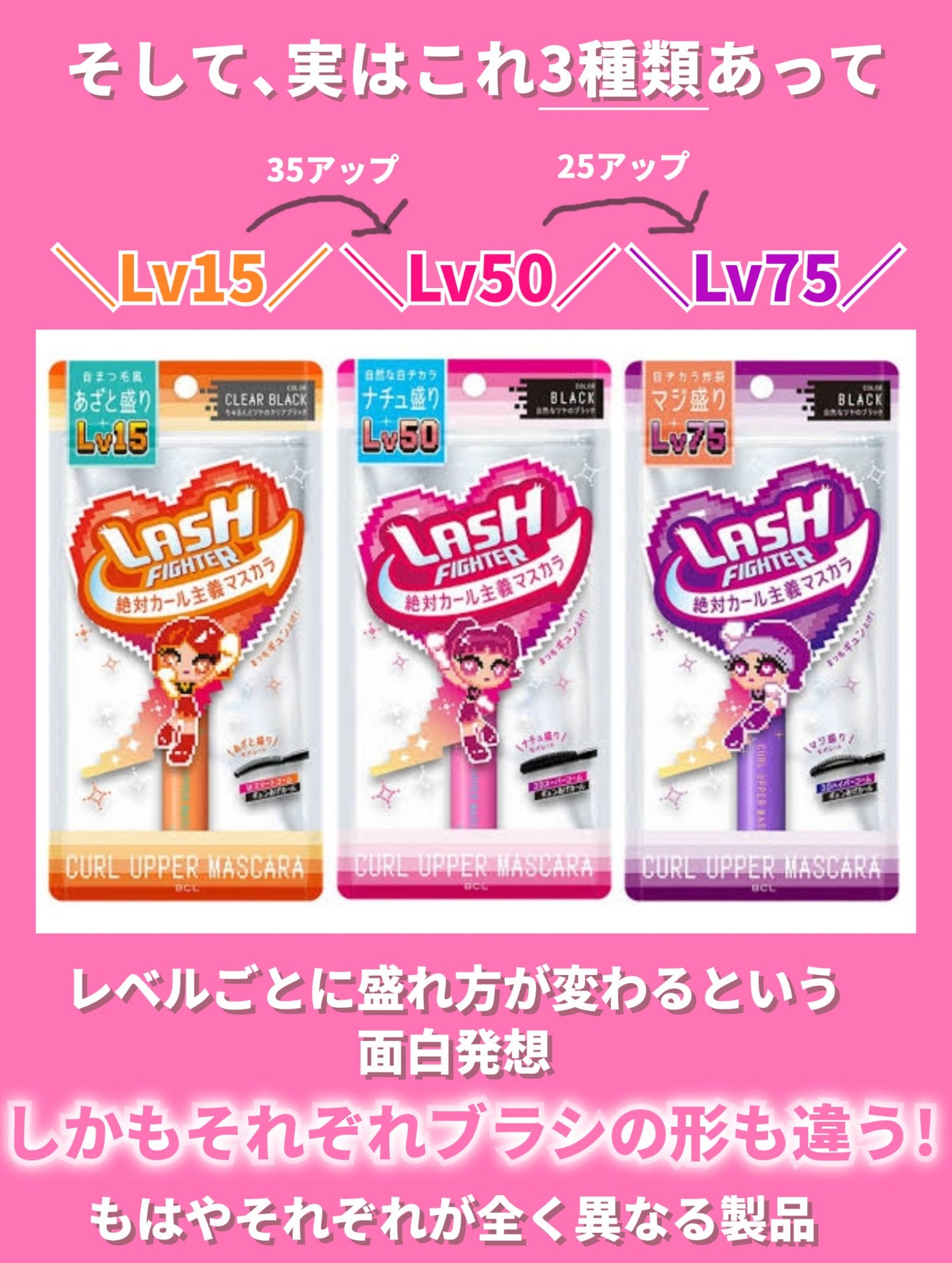 ラッシュファイター カールアッパーマスカラ Lv50/ラッシュファイター/マスカラを使ったクチコミ(4枚目)