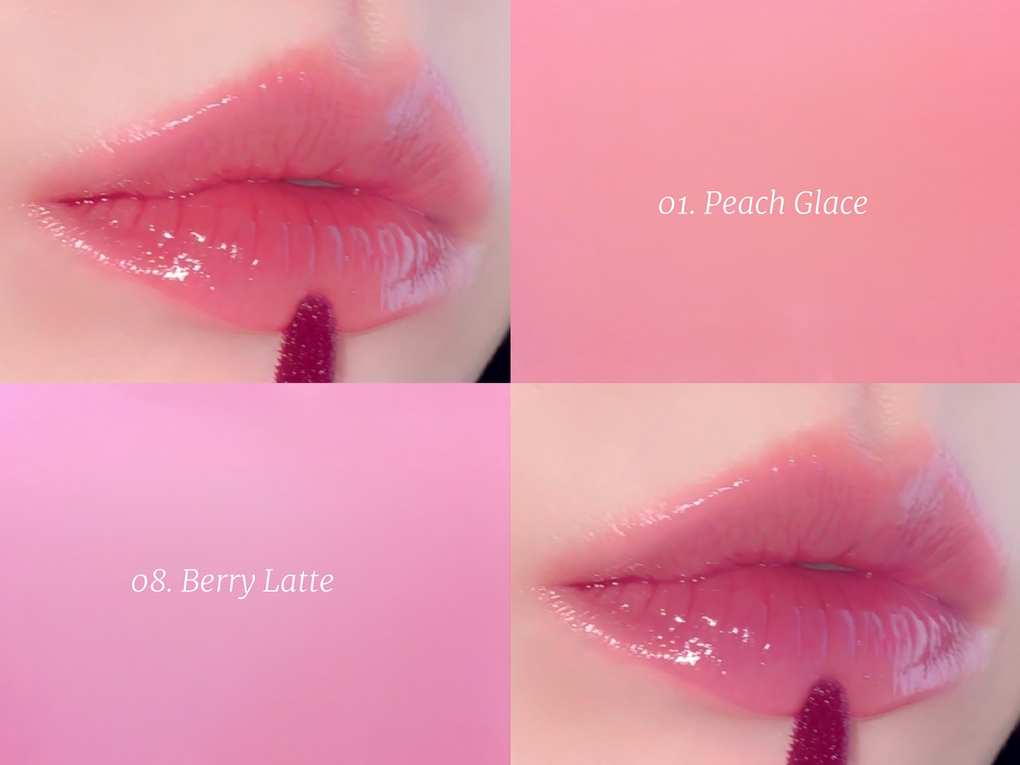 ジューシーデューイグロウティント 08 ベリーラテ/dasique/リップティントを使ったクチコミ（3枚目）