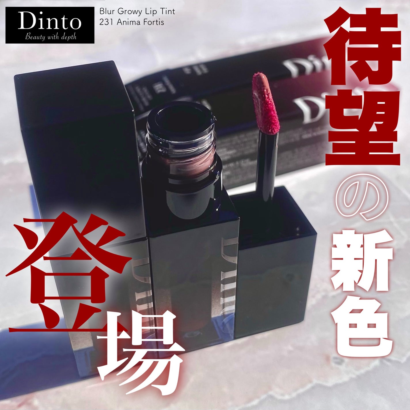 ブラーグロイリップティント/Dinto/リップティントを使ったクチコミ(1枚目)