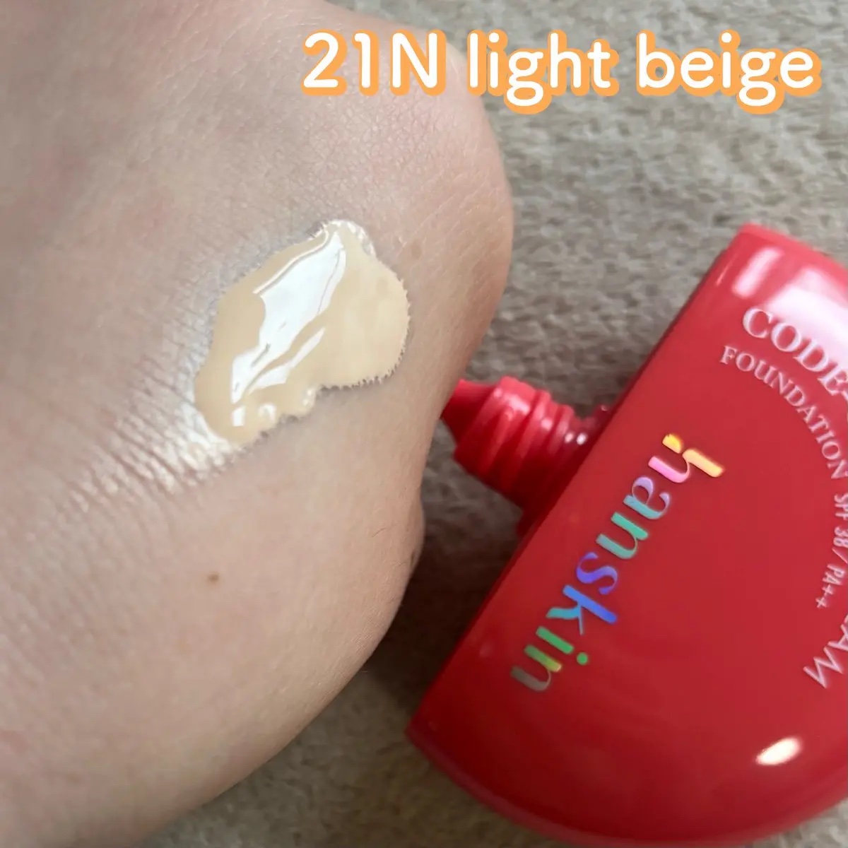 CODEON DDクリームファンデーション/ハンスキン/クリーム・エマルジョンファンデーションを使ったクチコミ（2枚目）