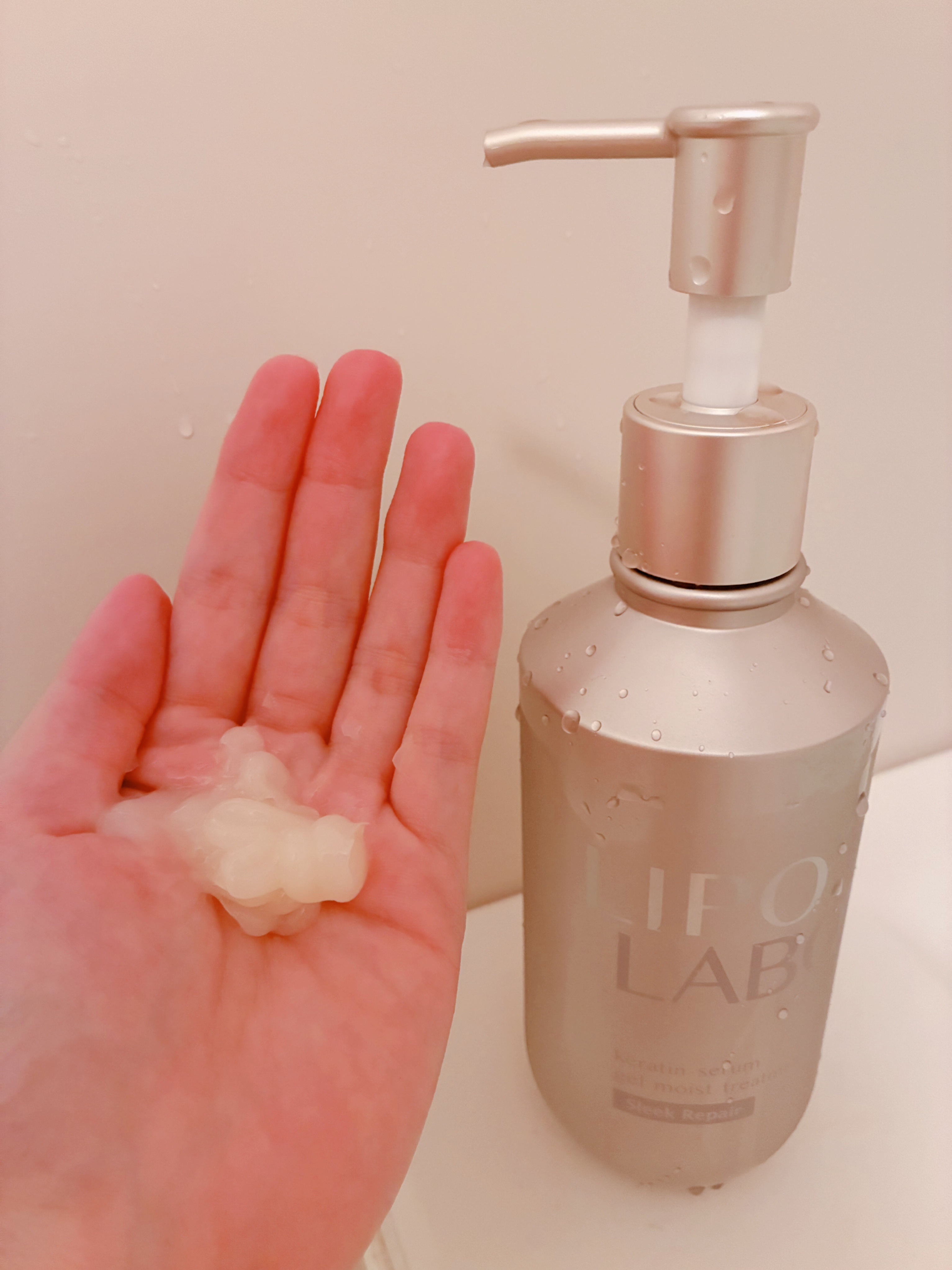 リポ ラボ ケラチンセラム ジェルモイスト シャンプー /トリートメントスリークリペア＊/LIPO　LABO/市販シャンプーを使ったクチコミ（3枚目）