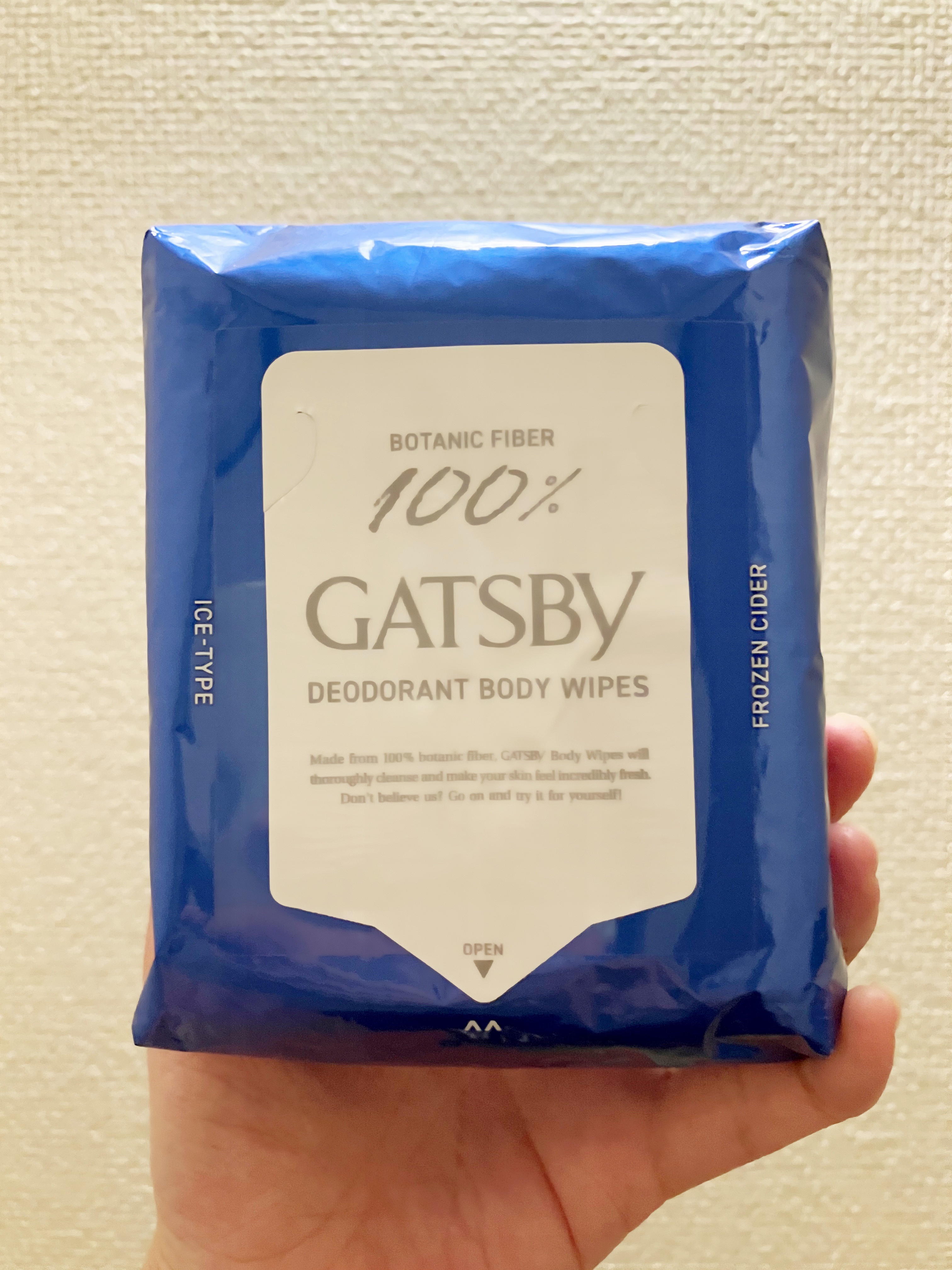 アイスデオドラント ボディペーパー フローズンサイダー/ギャツビー/ボディシートを使ったクチコミ（2枚目）