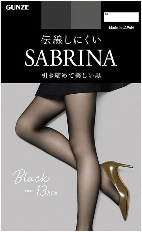 SABRINA サブリナ 黒ストッキング 足首着圧 13hpa