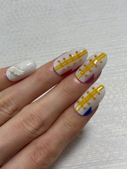 ジェルネイル(ライト対応)/セリア/ジェルネイルを使ったクチコミ(4枚目)