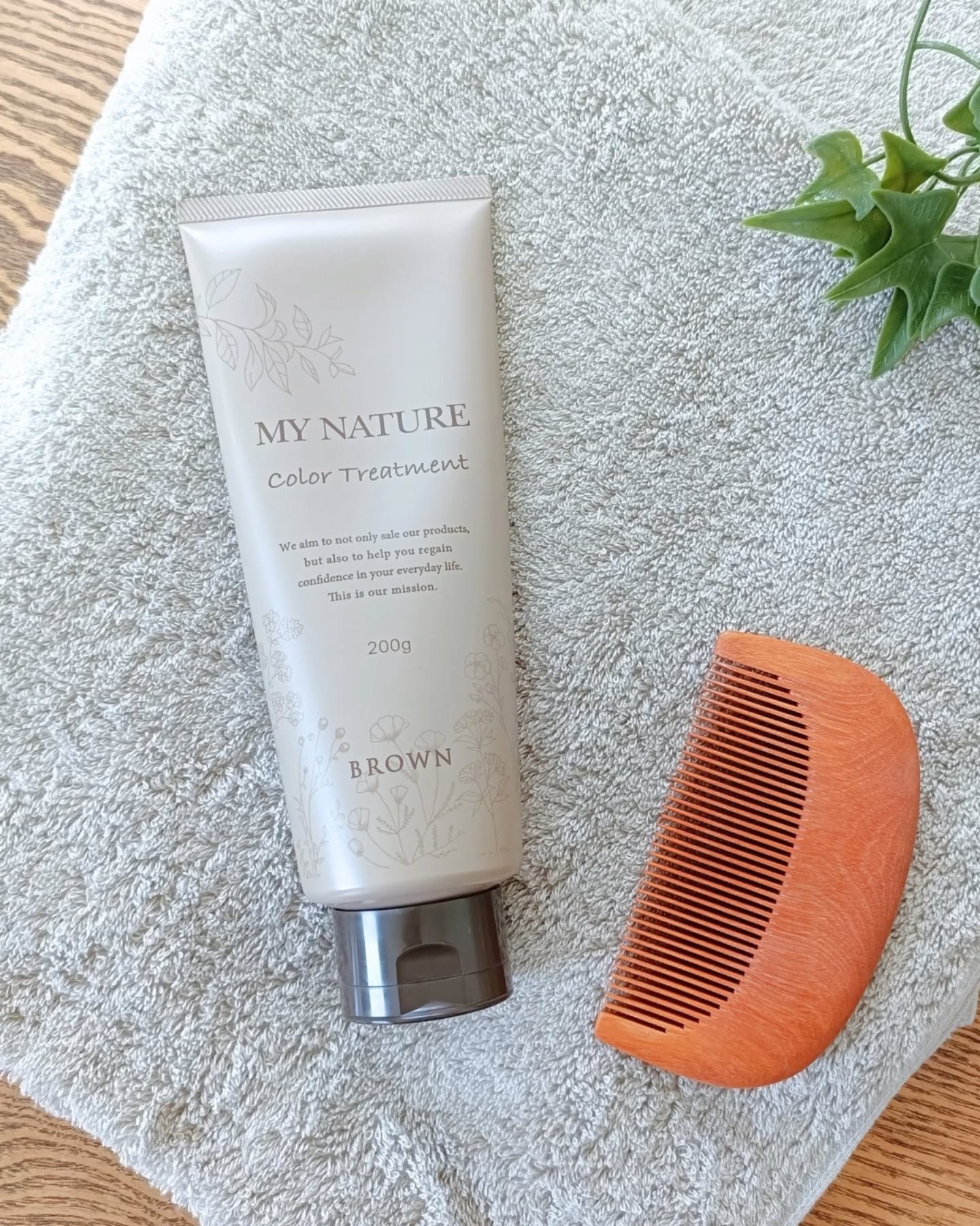 オールインワン カラートリートメント/マイナチュレ/ヘアカラーを使ったクチコミ（1枚目）