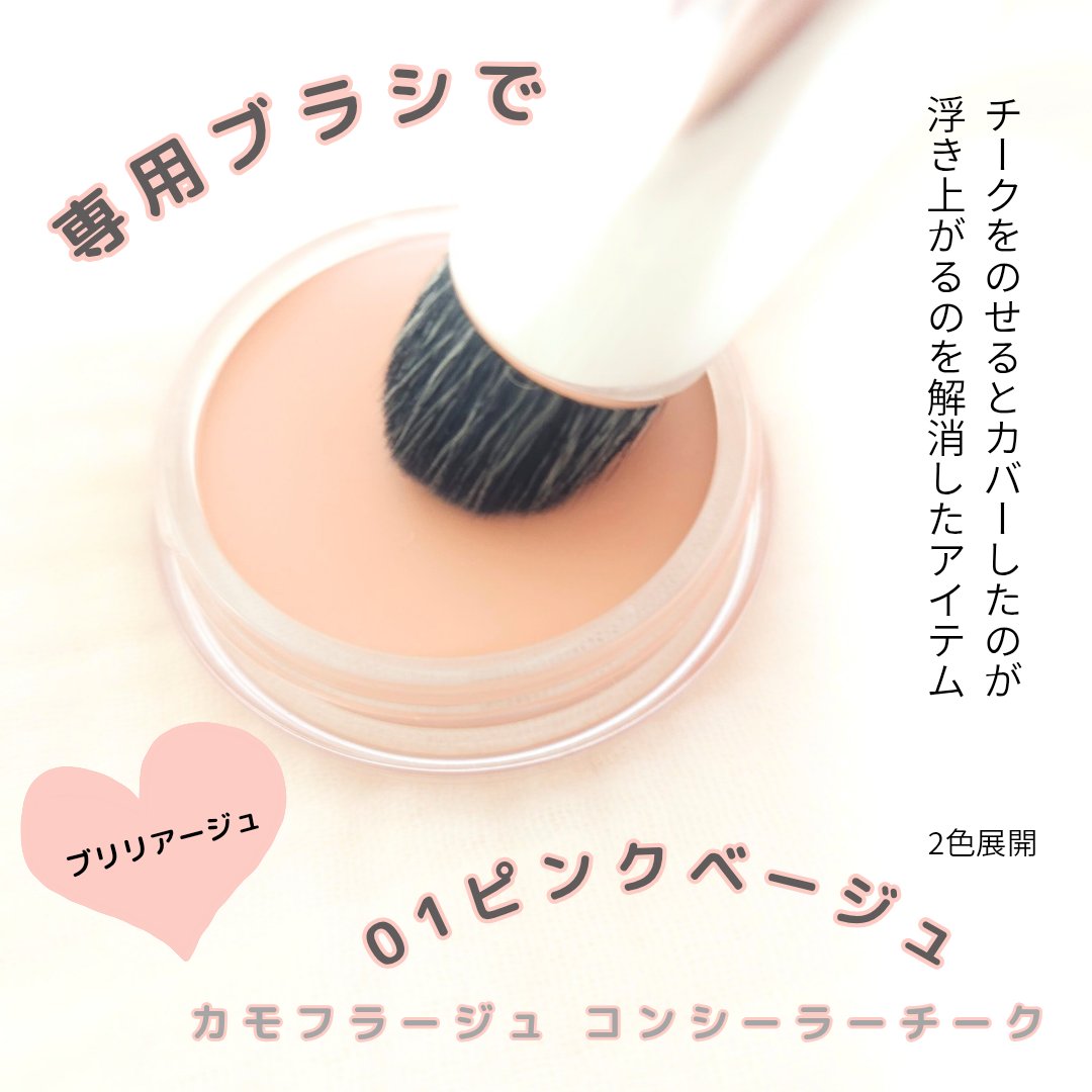 カモフラージュ　コンシーラーチーク/ブリリアージュ/クリームコンシーラーを使ったクチコミ（3枚目）