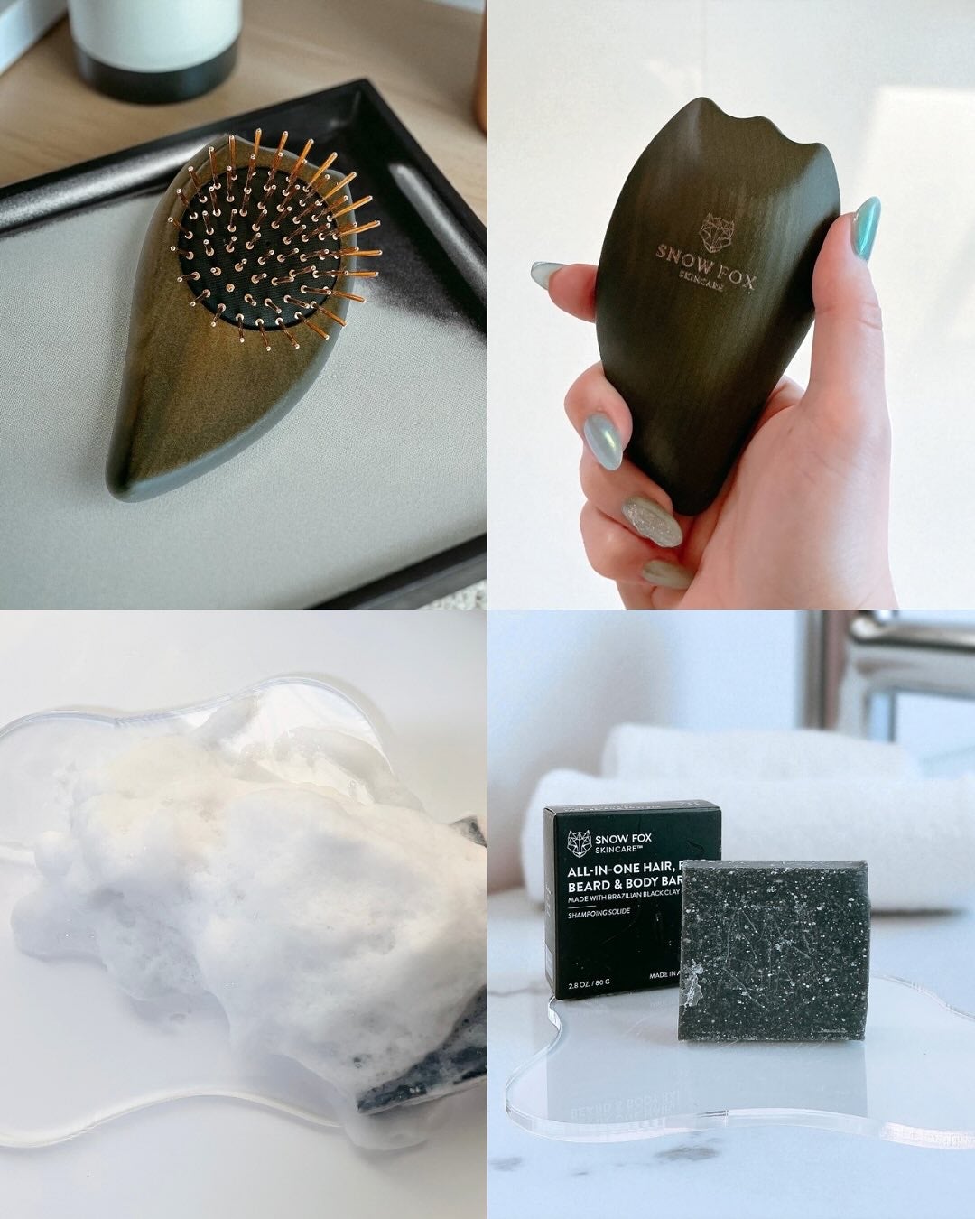 ブラッククレイ オールインワン シャンプーバー/SNOW FOX SKINCARE/サロンシャンプーを使ったクチコミ(5枚目)