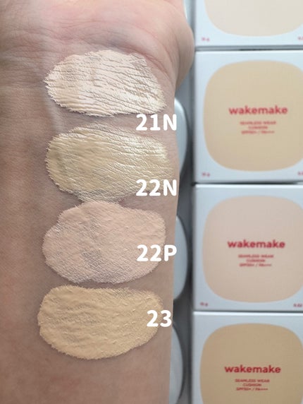 シームレスウェアクッション/wakemake/クッションファンデーションを使ったクチコミ(6枚目)
