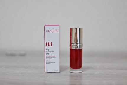 リップコンフォートオイル 03 チェリー/CLARINS/リップグロスの画像