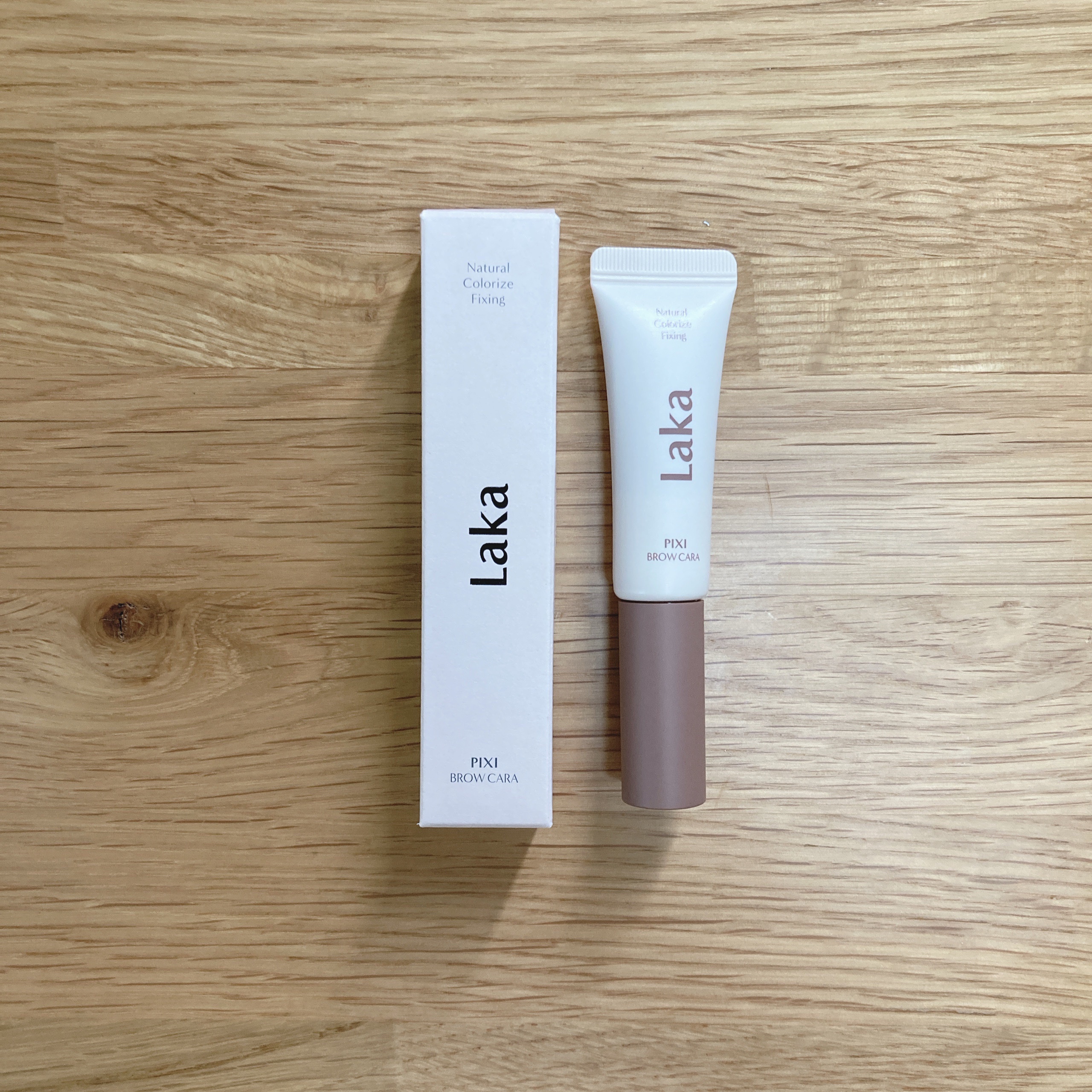 ラカ ピクシーブロウカラ 01 ピーナッツブラウン/Laka/眉マスカラを使ったクチコミ（1枚目）
